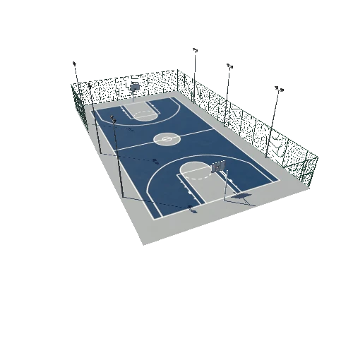 Modular Basketball Court A8 Triangulate